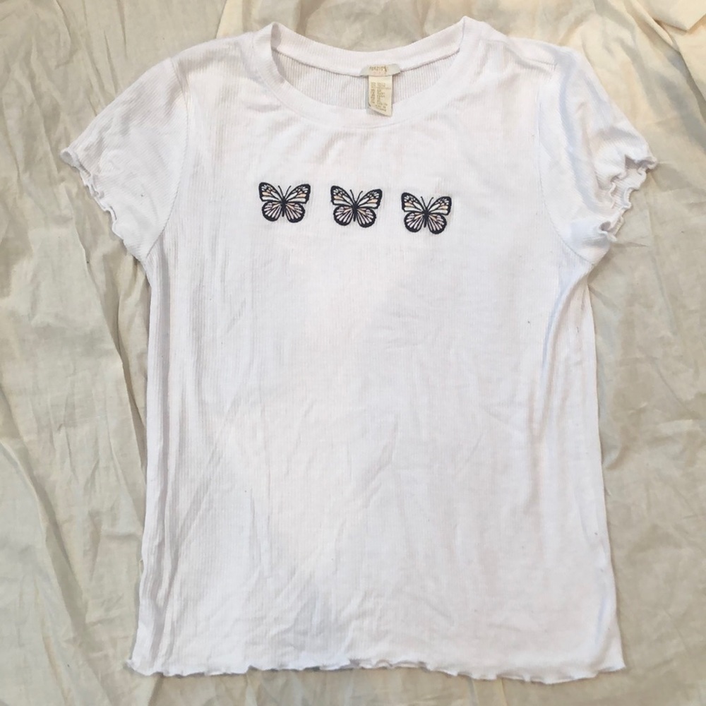 Forever 21 Girls Butterfly tee